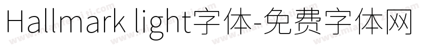 Hallmark light字体字体转换